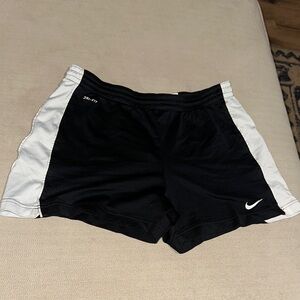 Nike Black and White Athletic Shorts